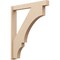 Ekena Millwork 5 1/2-in W x 38-in D x 46-in H Balboa Block Rough Cedar Woodgrain TimberThane Outlooker, Primed Tan OUTUR055X38X46BOA44RCPR - alternate 1